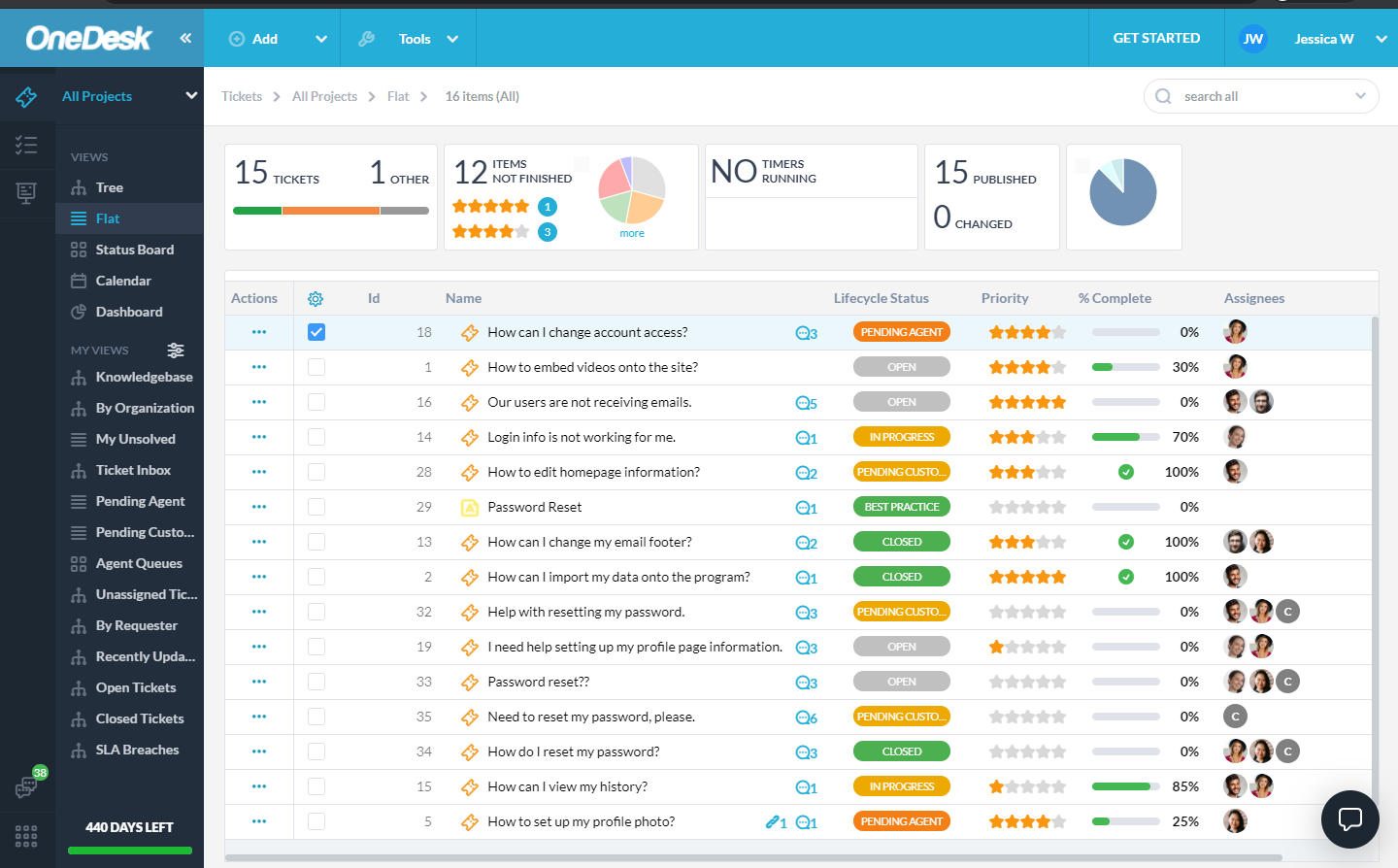 OneDesk - Bildschirmfoto 4