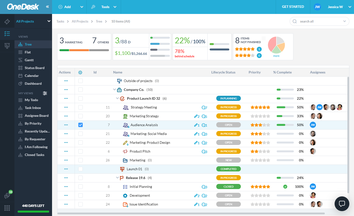 OneDesk - Bildschirmfoto 2