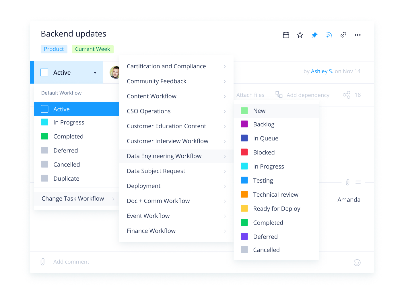 Wrike-Custom statuces workflows