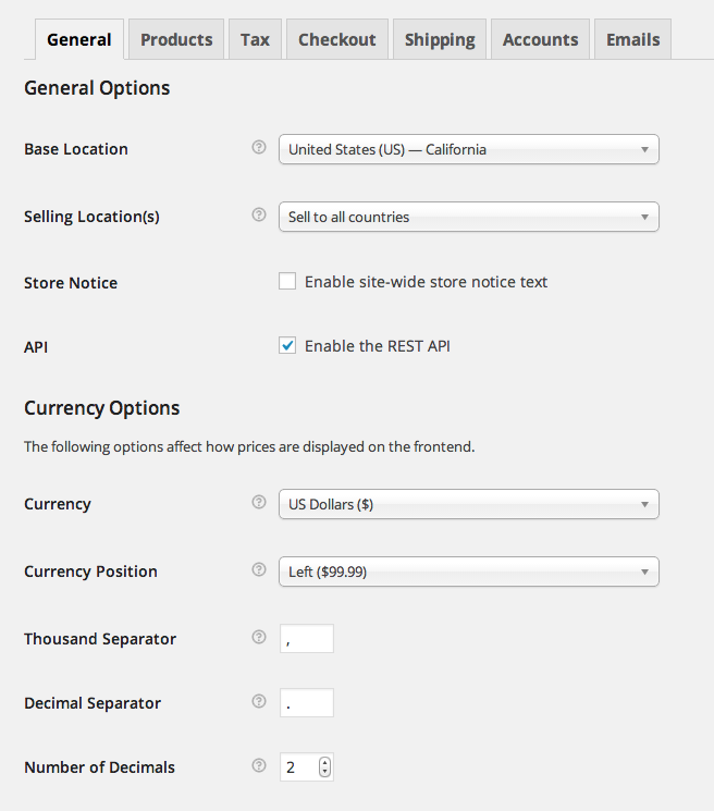WooCommerce - Bildschirmfoto 1