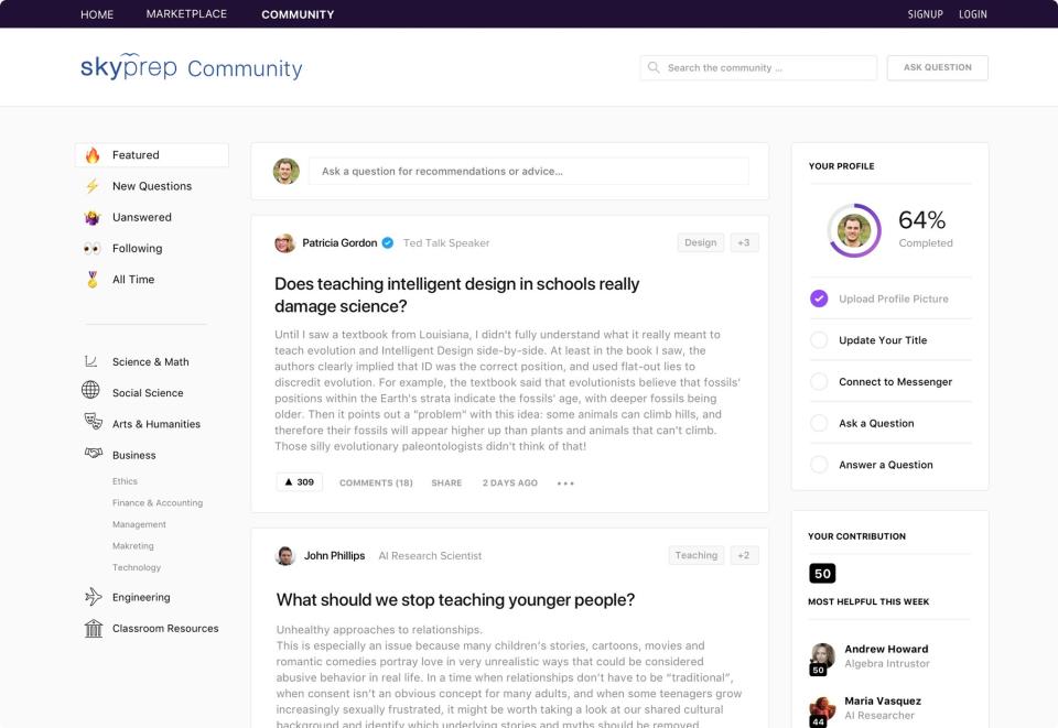 Tribe Community Platform - Beispiel für Gemeinschaft Tribe Community Platform - Beispiel für Gemeinschaft