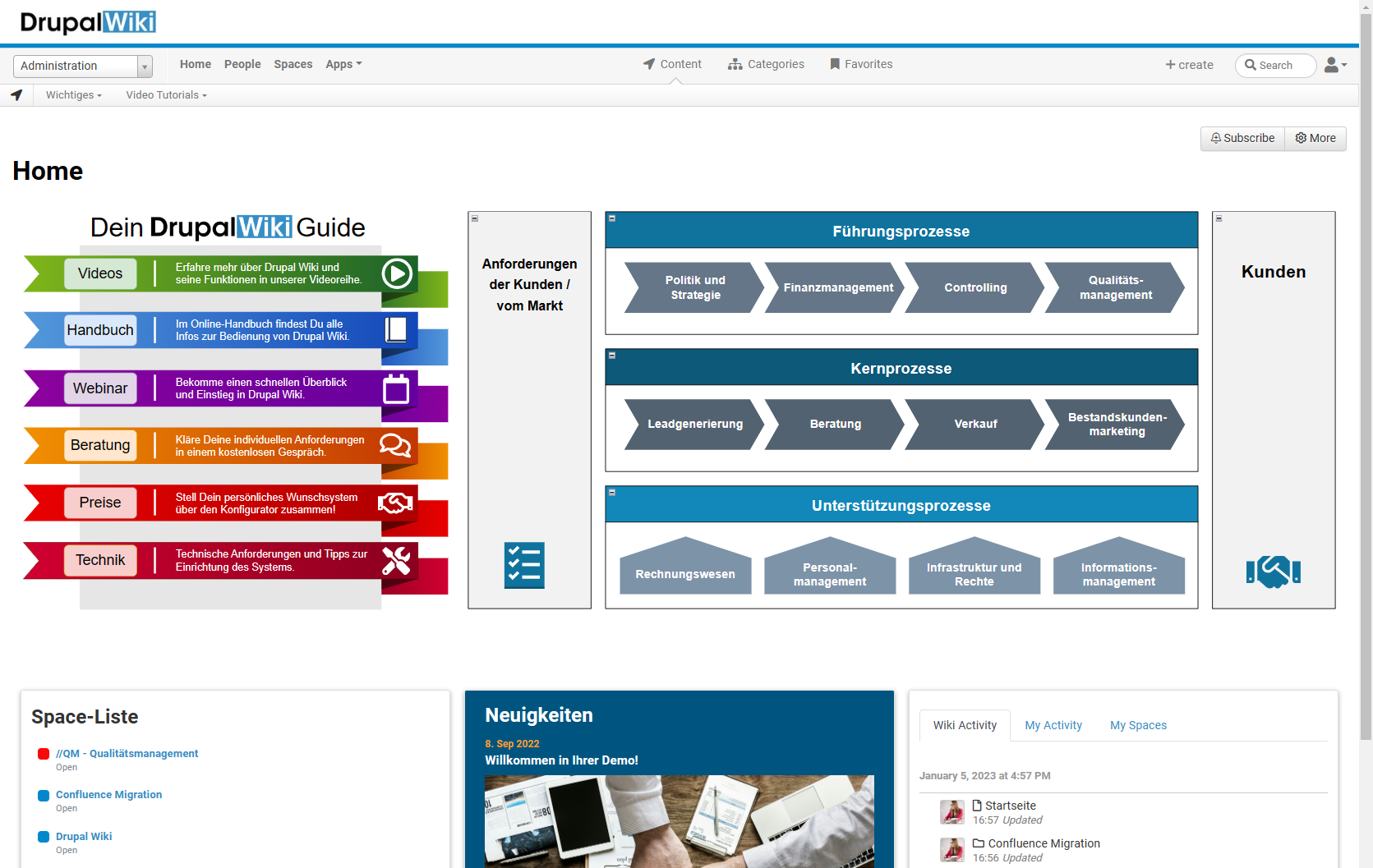 Bewertungen Drupal Wiki: Wissens- und Qualitätsmanagement-System - Appvizer