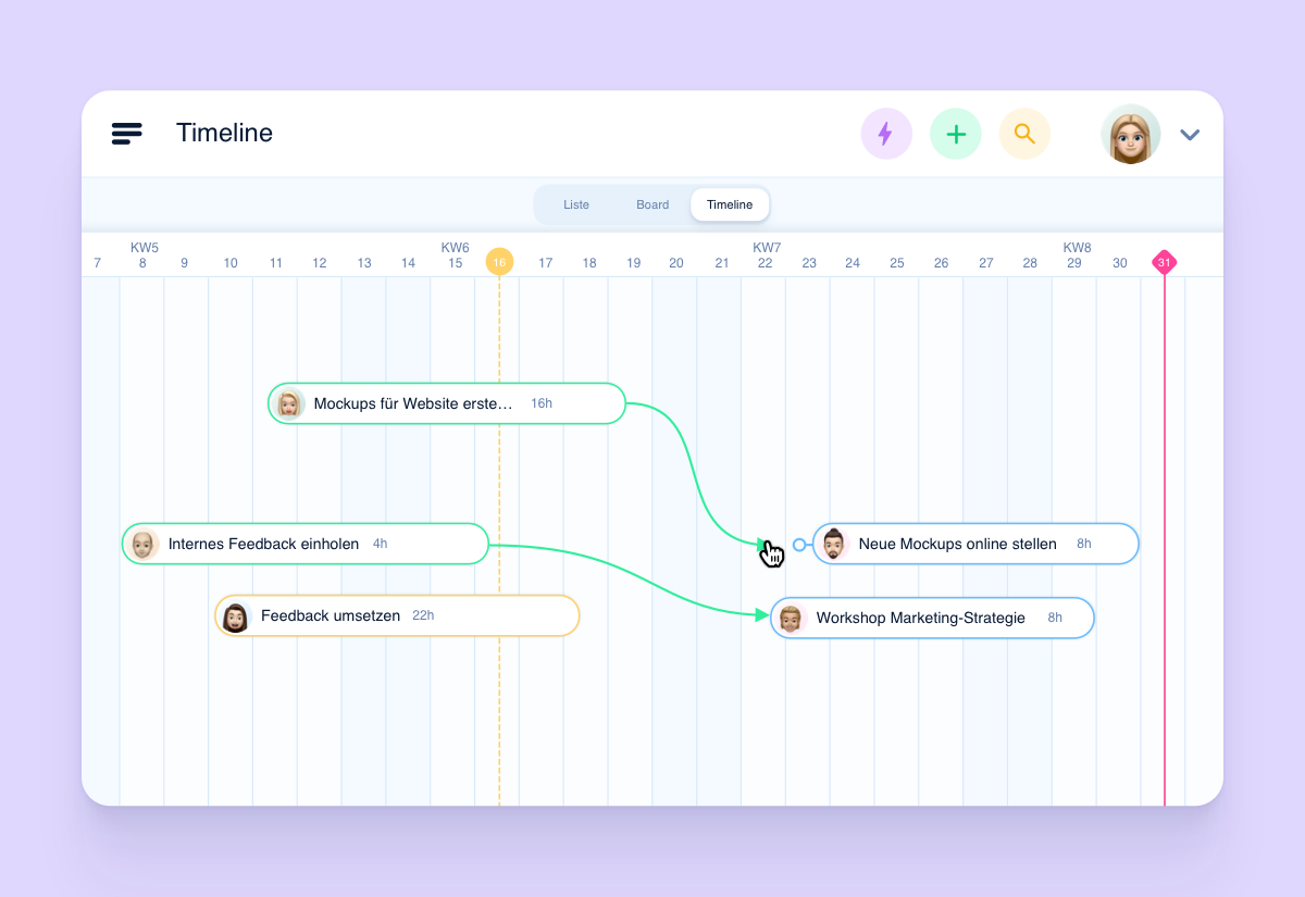 awork - Timeline / Gantt