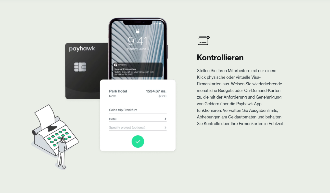Payhawk - Nie wieder Quittungen jagen