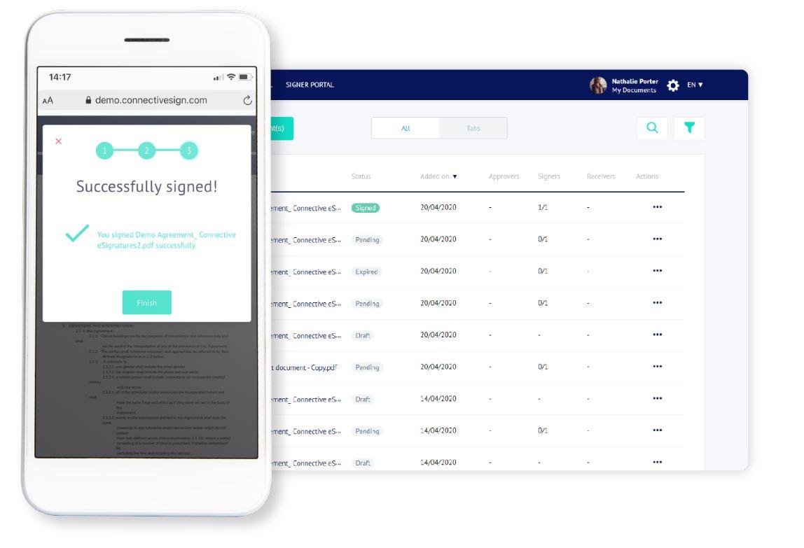 Connective eSignatures - elektronische Signatur