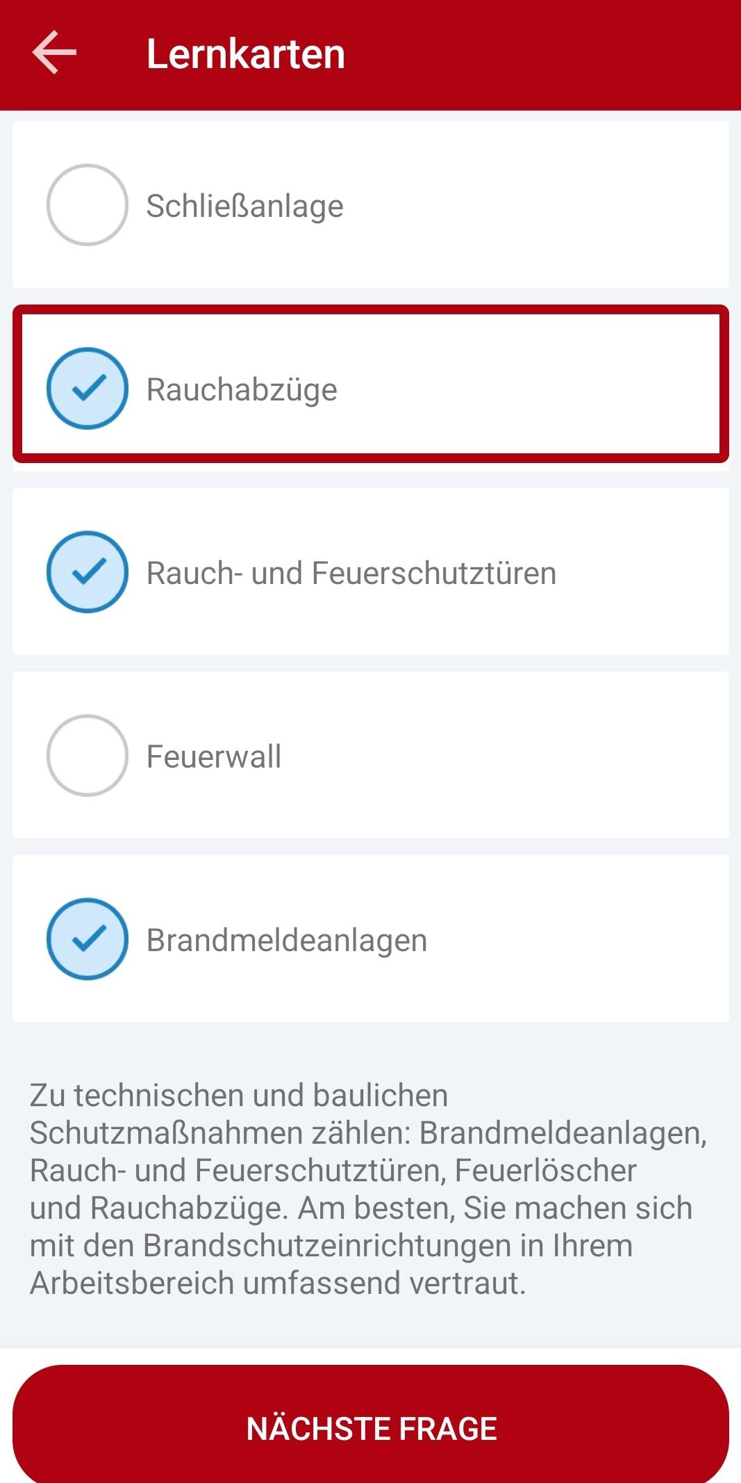 Mobile-Campus - Rückmeldung mit Erläuterung