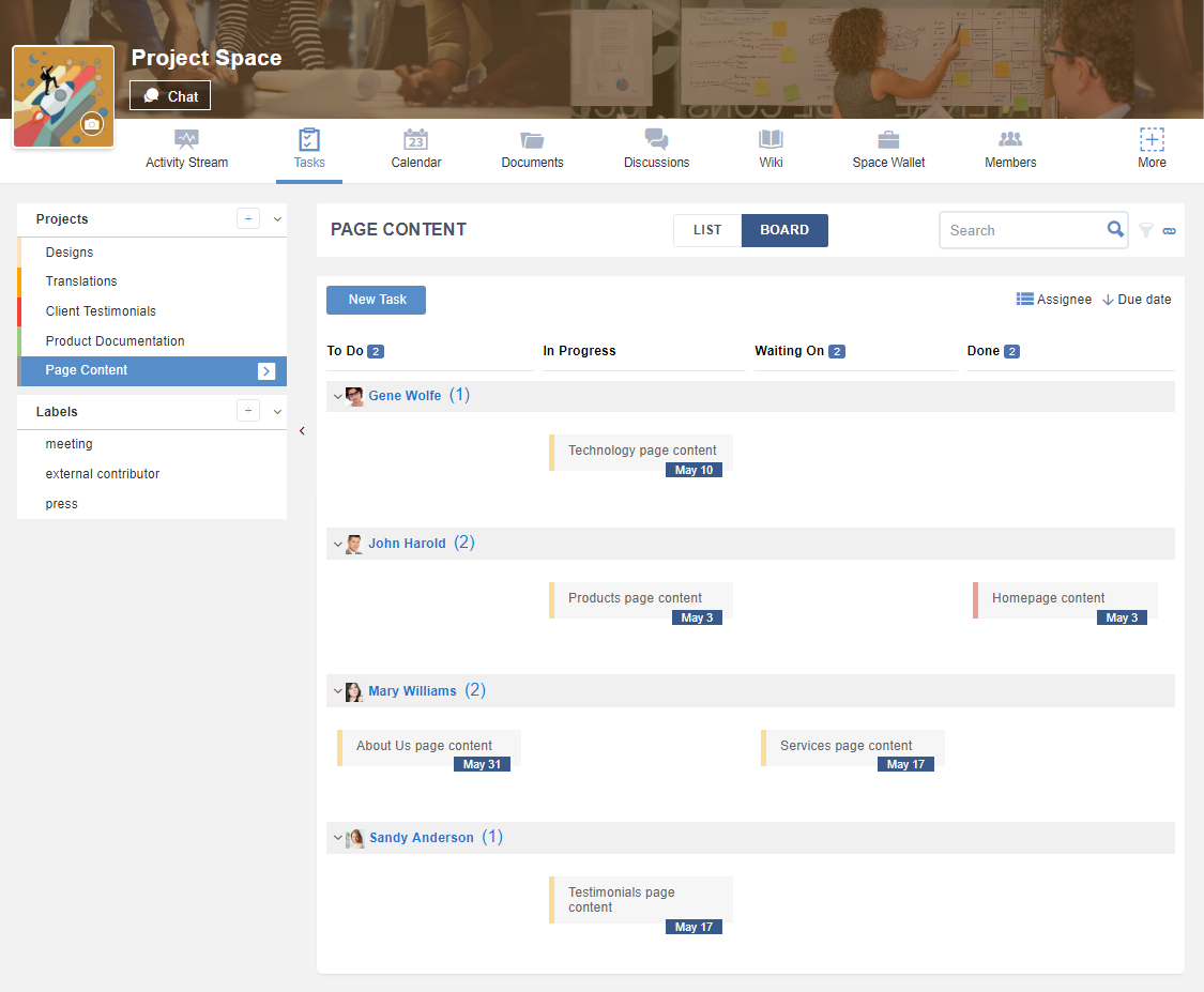 eXo Platform-Task Board 1